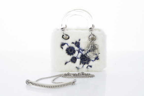  A limited edition white fur Dior bag was the highest-selling item in the clothes and accessories auction.