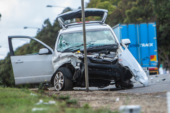 The number of people injured in car crashes is increasing by about 3 per cent a year.