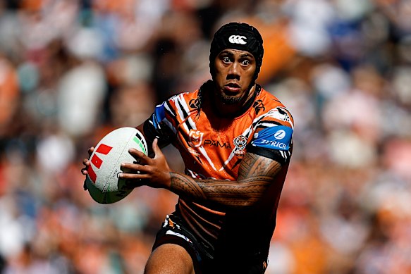 Jarome Luai returns for the Tigers tonight.