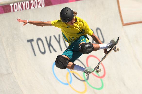 Keegan Palmer pulled out all the tricks to claim skateboarding gold.