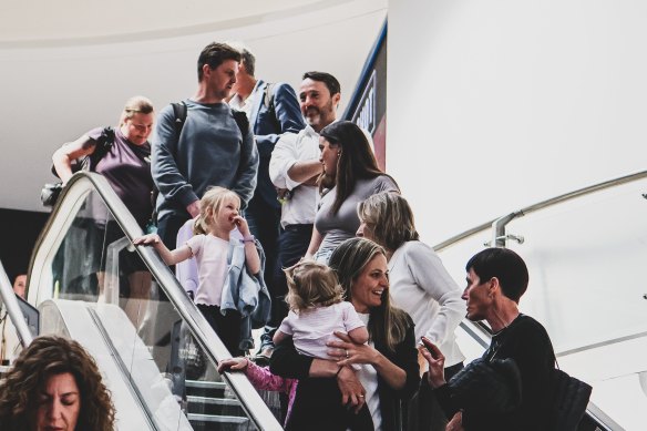 Andrew McQualter touches down in Perth.