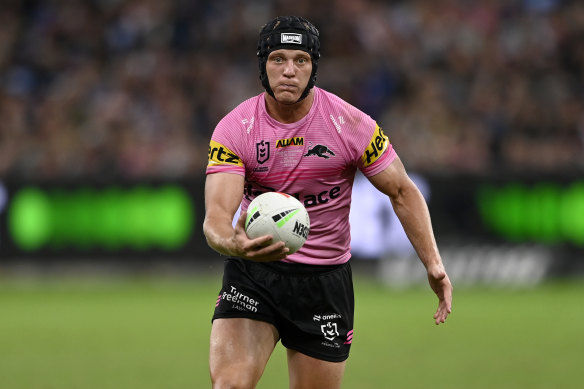 Brad Schneider on Thursday night against the Roosters.