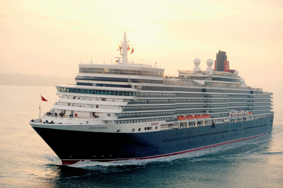 The Queen Elizabeth 
… master chefs aboard.