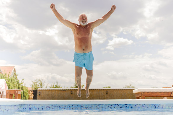 The retirement village pool was resort worthy. Fun times lay ahead. What could go wrong? 