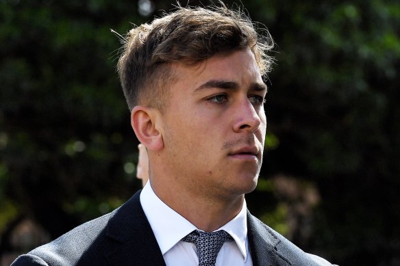 Callan Sinclair, 23, also denies allegations of rape.