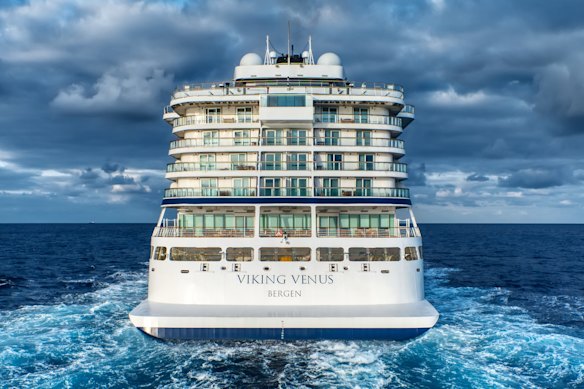Smooth sailing: The Viking Venus at sea.