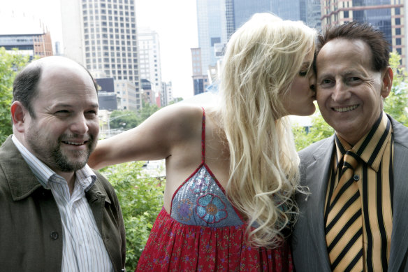 Seinfeld star Jason Alexander with Brynne Gordon and Geoffrey Edelsten.