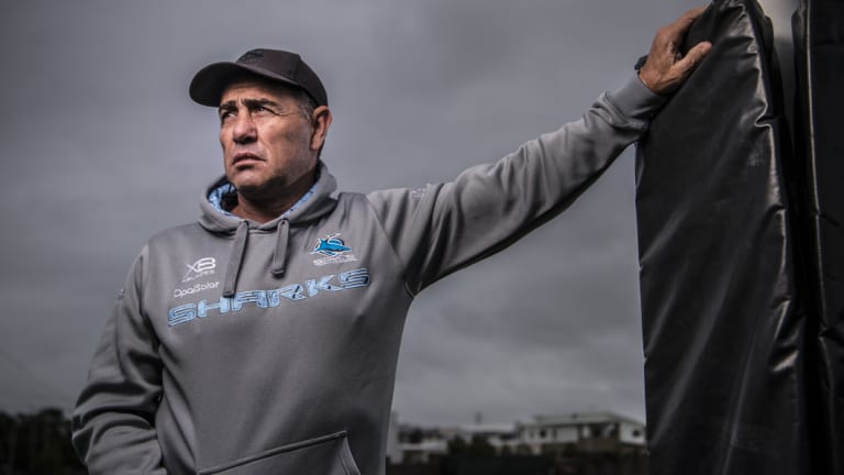 Uncertain future: Sharks coach Shane Flanagan is fighting for his job.