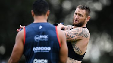Charge: The match review committee ruled Jared Waerea-Hargreaves' hit on Kalyn Ponga was late and high.