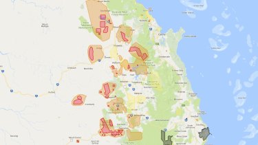 Unexploded ordnance map - north Queensland.
