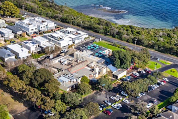 The Dava Hotel has views across the bay.
