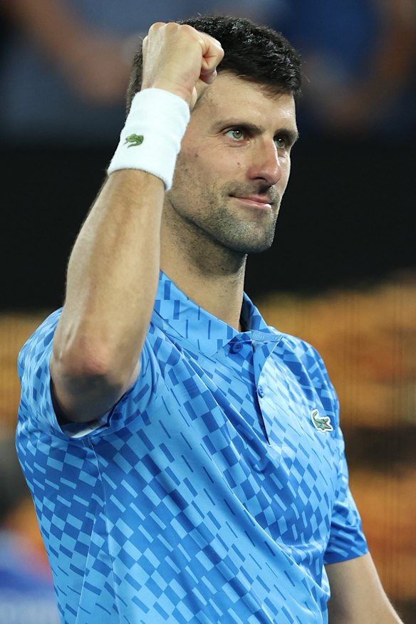 Djokovic was in commanding touch.