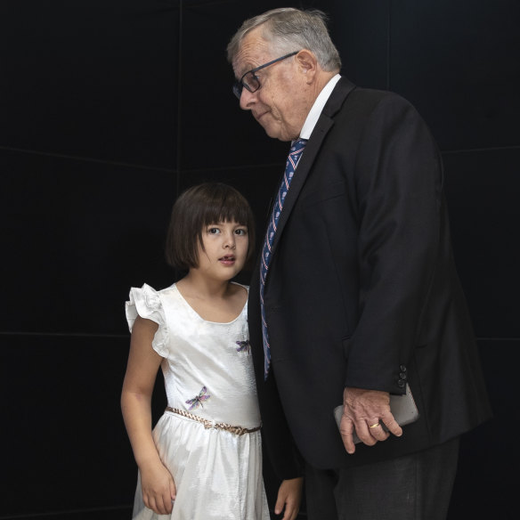 Barry Lambert and Katelyn, who is known as "the happiest Lambert".