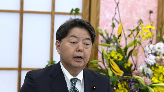 Japanese Foreign Minister Yoshimasa Hayashi.
