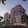 FJC Studio says the proposed complex includes a sandstone base to reflect the native bushland.