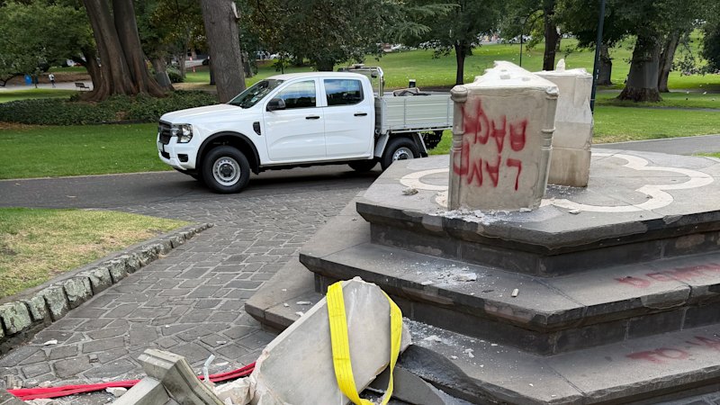 ‘Death to Australia’: Colonial memorials vandalised in city gardens