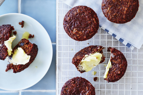 Serving suggestion: Split and spread these muffins with salted butter.