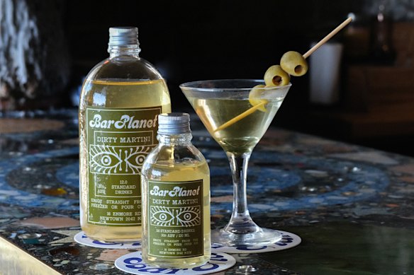 Bar Planet’s Dirty Martini. 