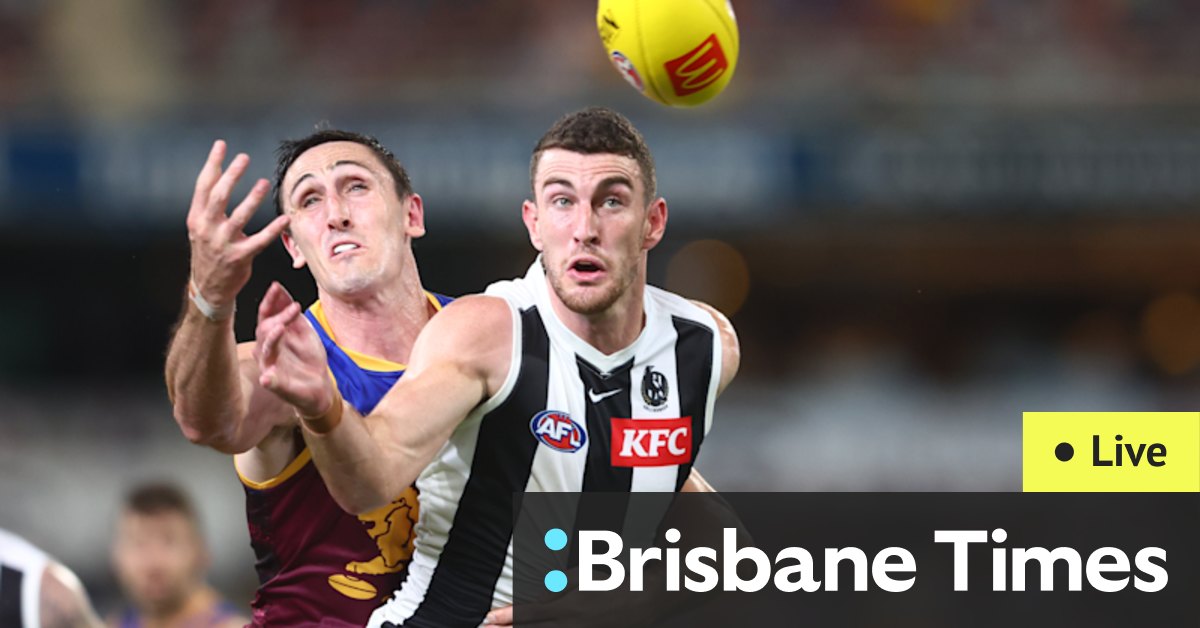 AFL 2023 round 23 LIVE updates: Collingwood Magpies take on the Brisbane Lions in top four clash at Marvel Stadium