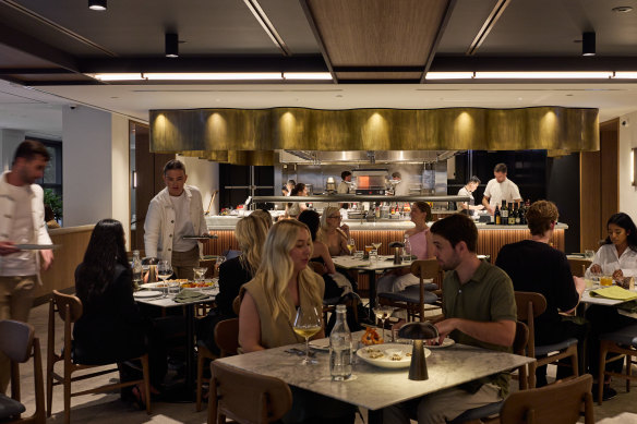 The dining room. 