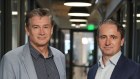 CBA chief information officer Gavin Munroe with CEO Matt Comyn in the bank’s new Seattle office on Thursday.=