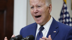 President Joe Biden speaks about the mass shooting at Robb Elementary School in Uvalde, Texas, from the White House, in Washington.