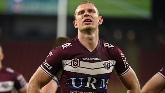 Tom Trbojevic left training with a hamstring issue on Wednesday.