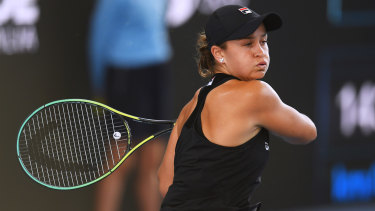 Ash Barty is into the final of the Adelaide International.