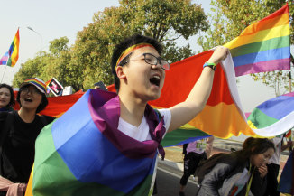 That was then ... more than 20,000 people take part in a “Rainbow Marathon” of gay activists in April 2018 to raise awareness of LGBT issues in Nanjing in eastern China’s Jiangsu province. Weibo.com announced at the time that it would no longer censor content related to gay issues after that plan triggered a loud public outcry. 