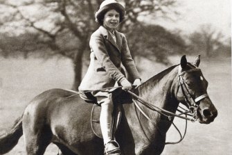 Princess Elizabeth, future Queen Elizabeth II as a child, aged 9 in 1935. 