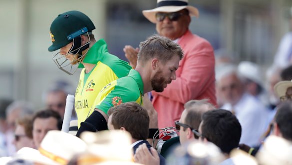 Steve Smith and David Warner at the World Cup.