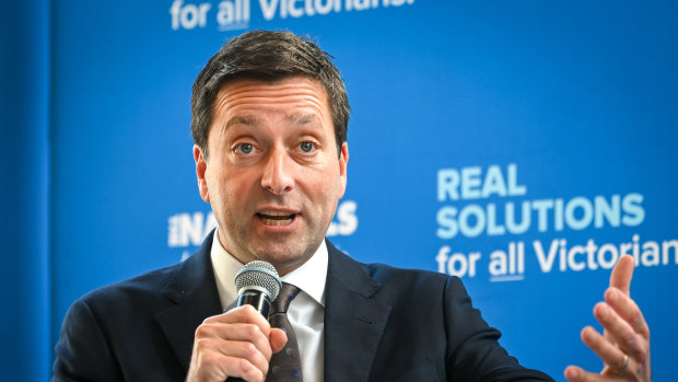 Opposition Leader Matthew Guy.