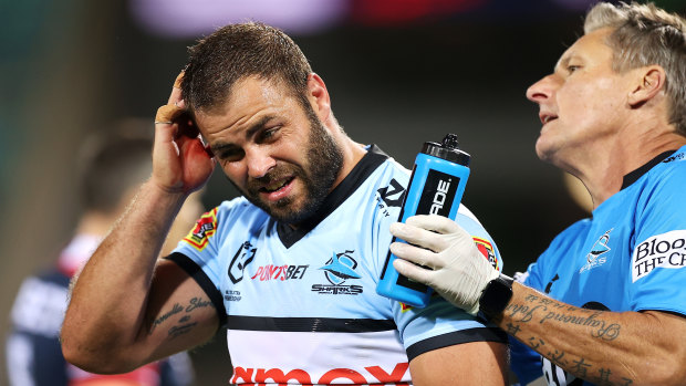 Cronulla’s Wade Graham sat out a large portion of last season due to head-injury concerns.