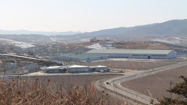 The collective farm outside Pyongyang.