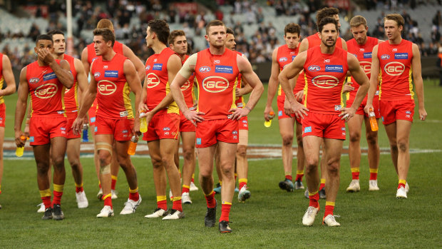 Struggle: Gold Coast suffer another loss.