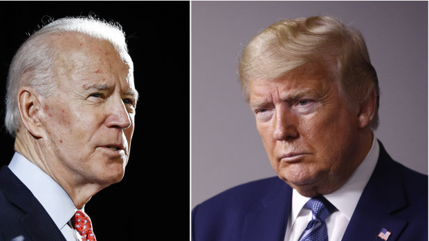 Joe Biden and Donald Trump are running against each other for the US presidency.