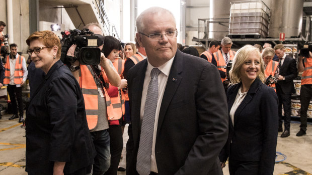 Prime Minister Scott Morrison visited an oil and lubricant factory in St Marys, in Sydney's west.