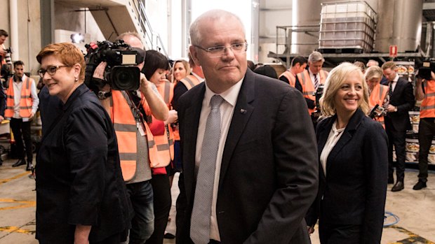 Prime Minister Scott Morrison visited an oil and lubricant factory in St Marys, in Sydney's west.