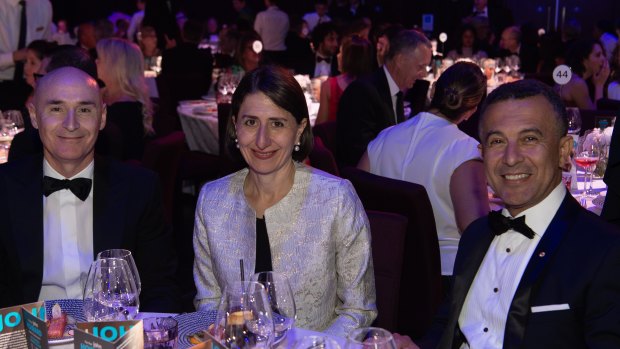 NSW Premier Gladys Berejiklian at the Sydney Institute annual dinner at The Star on Wednesday night.