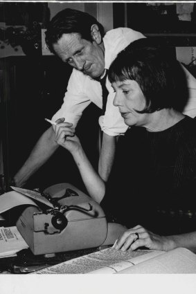 The highly collaborative George Johnston and Charmian Clift work on the  ABC TV serial of My Brother Jack in 1965.