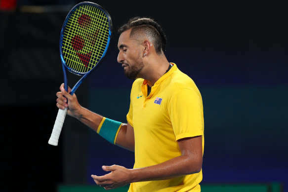 The classic Nick Kyrgios was back in a heavy defeat.