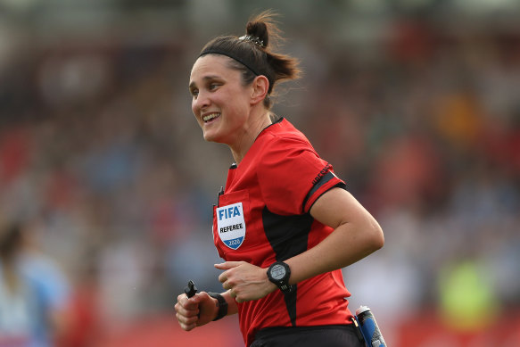 Kate Jacewicz will referee City's A-League match against the Jets at AAMI Park.