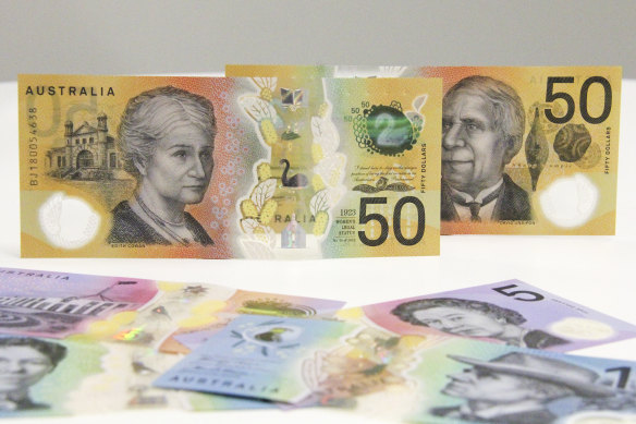Advances in banknote technology, as used in the new $50 note, have helped push counterfeits down to their lowest rate in 20 years.