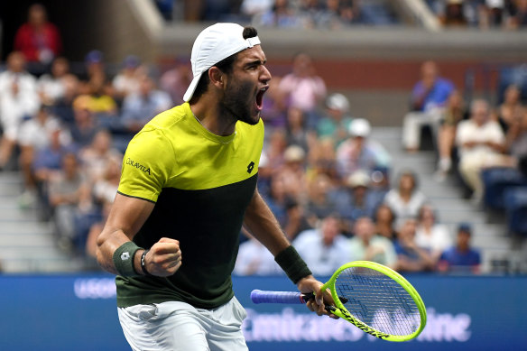 Matteo Berrettini prevailed in an exhausting five-setter over Gael Monfils.