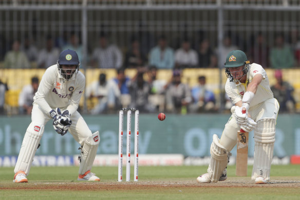 Marnus Labuschagne shared a 96-run stand with Usman Khawaja