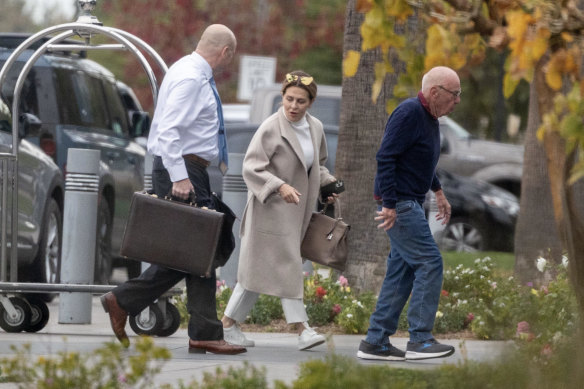 Rupert Murdoch is joined by Elena Zhukova in Los Angeles.