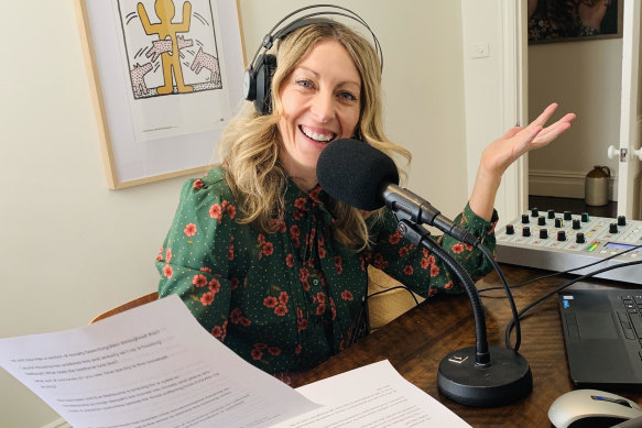 Richelle Hunt co-hosts ABC's Victorian Conversation Hour program.