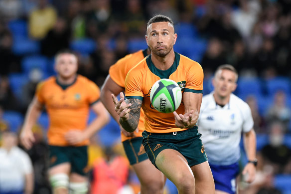 Quade Cooper appears in the box seat to be Wallabies No.10.