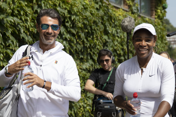 Patrick Mouratoglou (left) says lower-level players shouldn't be forced to struggle financially.