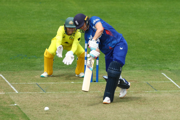 Nat Sciver-Brunt leading the England charge at Taunton.